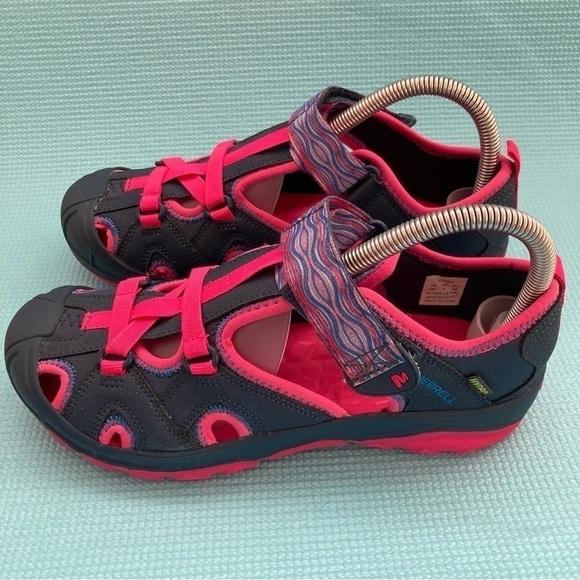 Merrell Woman's Hydro Waterproof Hiking Active Sandal Gray /Pink Size US 5 - Picture 3 of 8